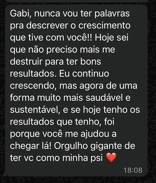 Depoimento de cliente